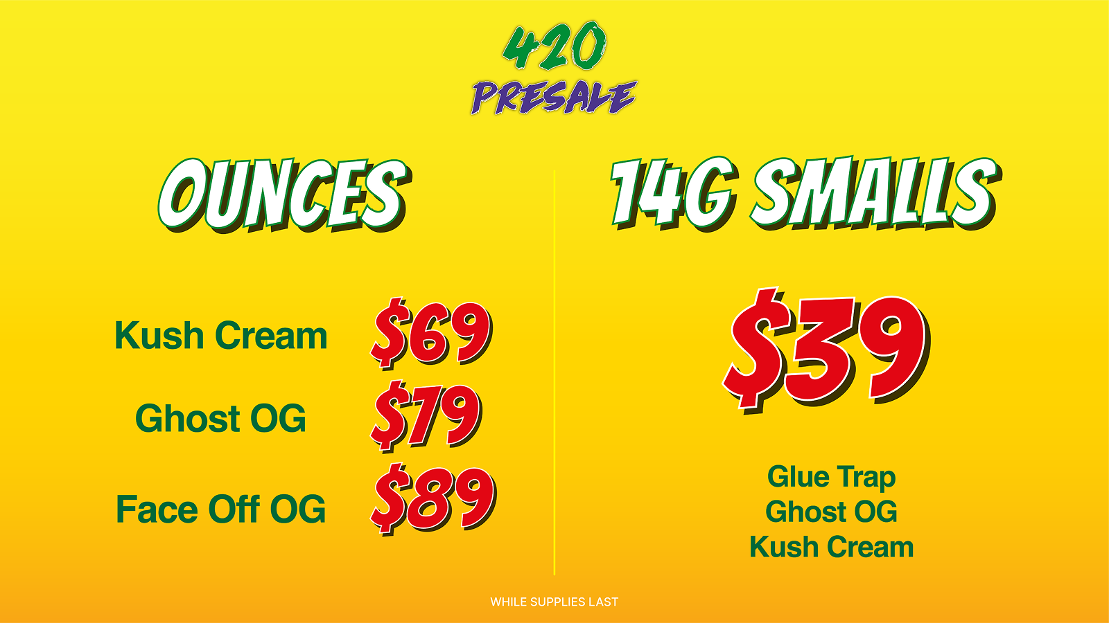 Blowout Sale. All In One for $20.<br />
House Vapes: 1 for %15, 2 for $20.<br />
House Pods for $30.